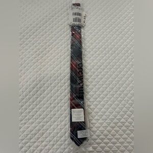 J. Crew Factory Boy's Tie - Navy and Crimson Plaid